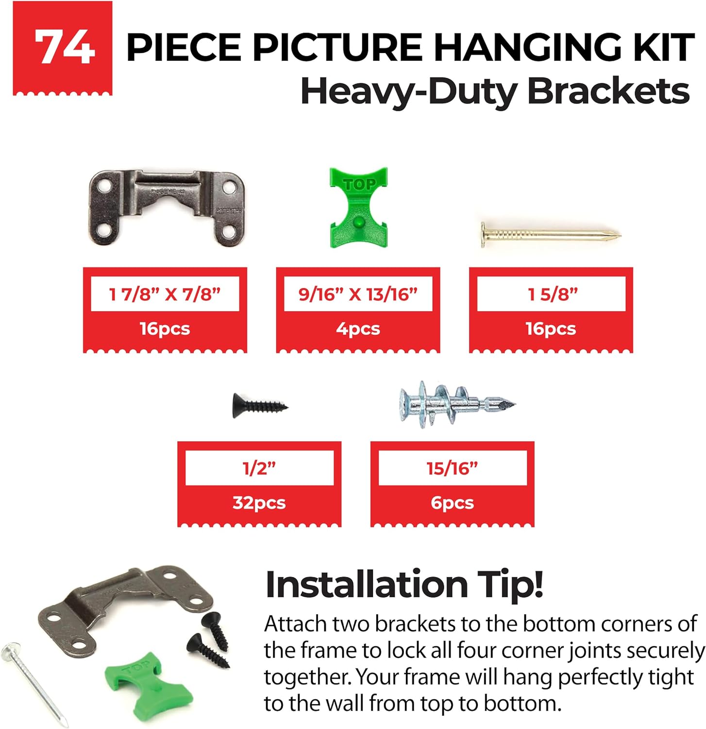 Steel Picture Framing Kit | Up to 100 lbs